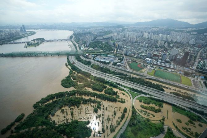 Južna Koreja Obline kiše i poplave