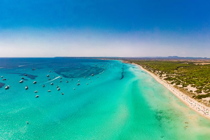 Španija Majorka Mallorca plaža Es Trenc