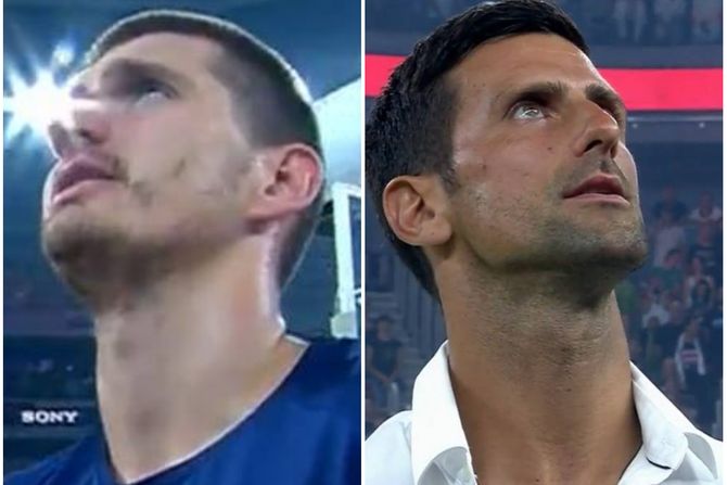 Nikola Jokić i Novak Đoković Nikola Jokić i Novak Đoković