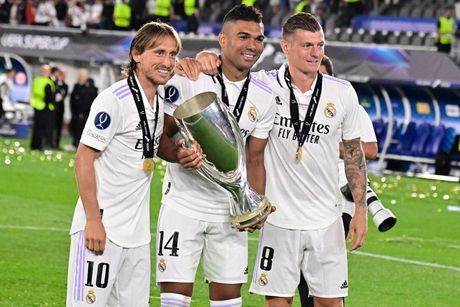 Kazemiro, Luka Modrić, Toni Kros, FK Real madrid Kazemiro, Luka Modrić, Toni Kros, FK Real madrid