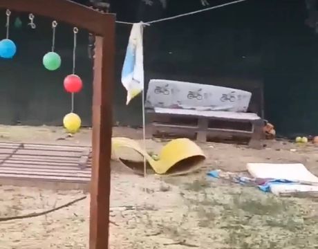 Zapaljen demoliran vrtić, Telep