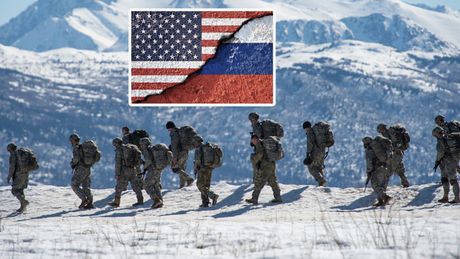 Aljaska americka SAD vojska  ruska zastava