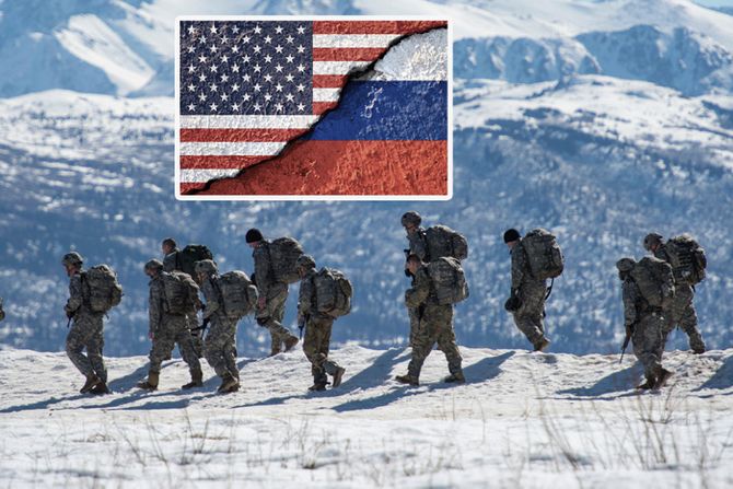 Aljaska americka SAD vojska ruska zastava Aljaska americka SAD vojska ruska zastava