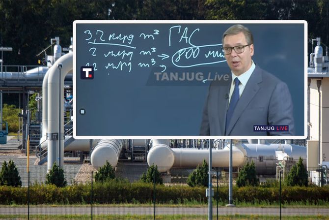 Aleksandar Vučić gas