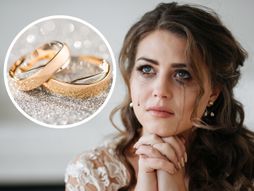 Devojka tuga plače plakanje venčanje burme