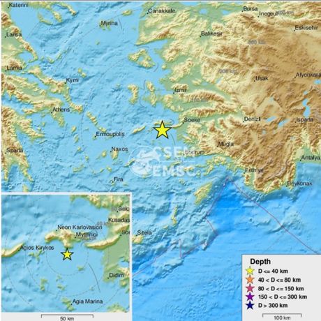 Grčka zemljotres Samos