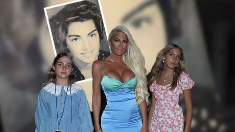 Jelena Karleuša  ćerke Nika i Atina, baka