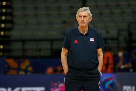 Košarka Srbija Prag trening Svetislav Pešić