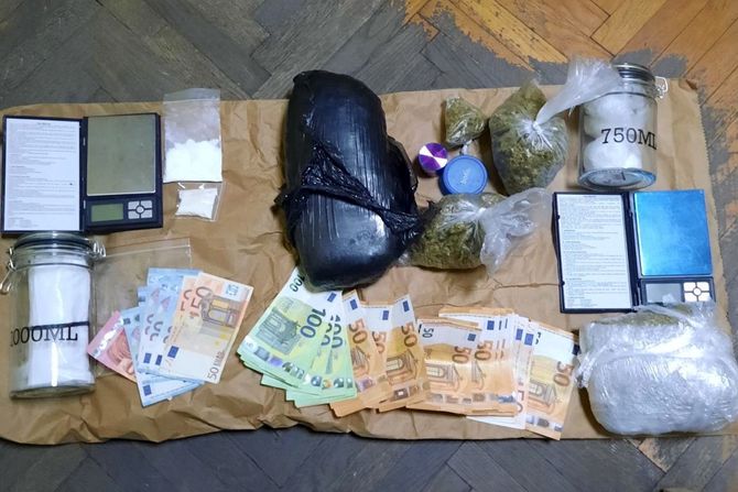 Droga zaplena marihuana amfetamini evro