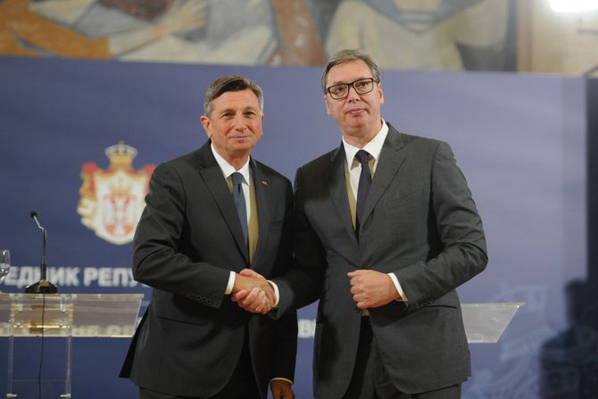 Aleksandar Vučić, Predsednik Slovenije Borut Pahor