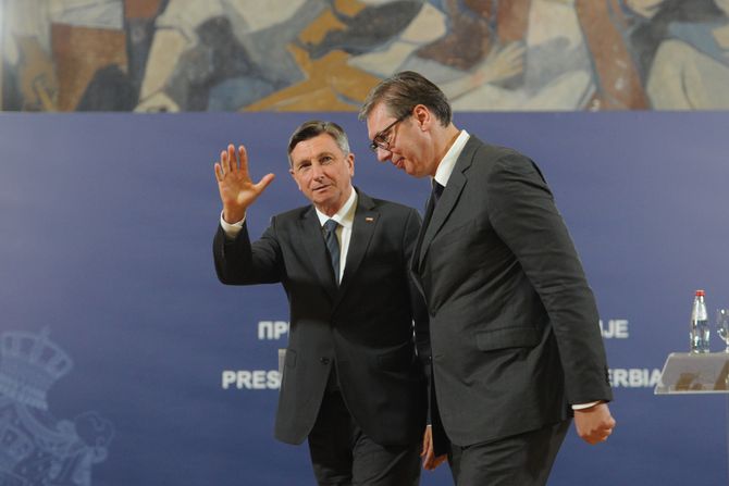 Aleksandar Vučić, Predsednik Slovenije Borut Pahor