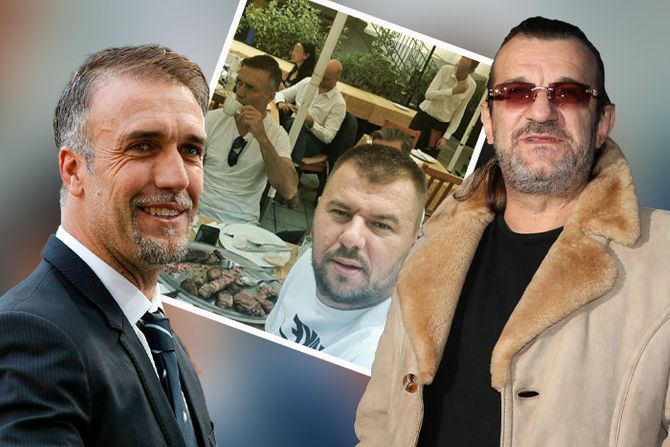 Aca Lukas, Gabrijel Batistuta i Marko Janjušević Janjuš