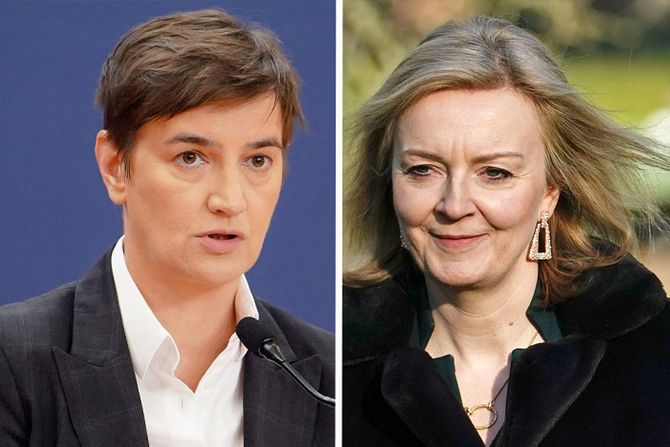 Ana Brnabić i premijerka Britanije Liz Tras, Truss