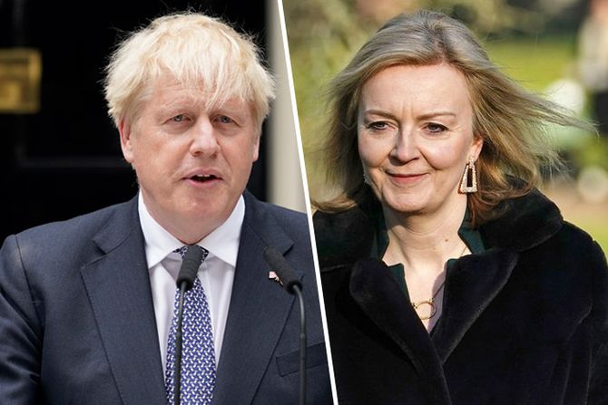 Boris Džonson, Liz Tras Liz Truss