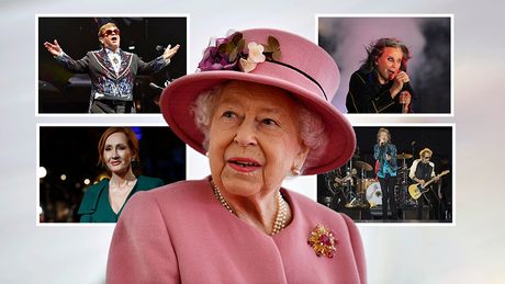 Kraljica Elizabeta, Ozi Ozborn, Rolingstonsi, Elton Džon, Dž. K. Rouling