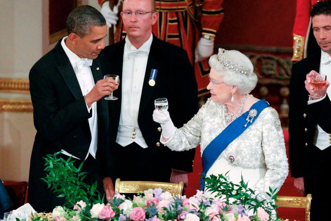 Kraljica Elizabeta, Barak Obama Kraljica Elizabeta, Barak Obama