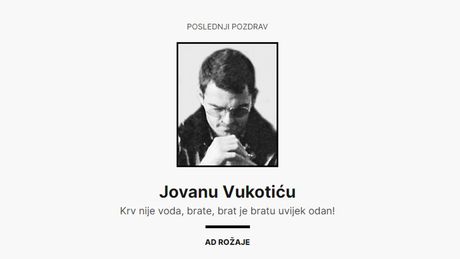 Jovan Vukotić čitulja