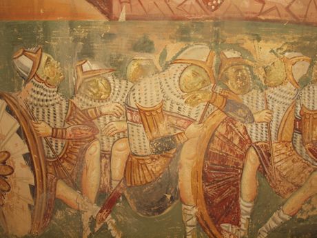 Sleeping soldiers by Christ's tomb, Mileševa