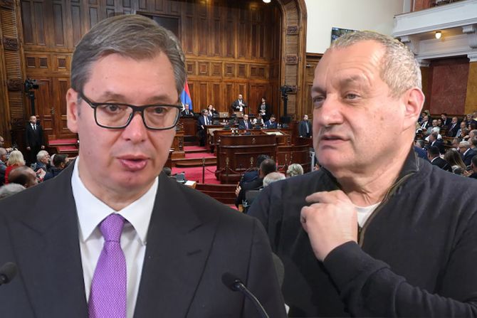 Aleksandar Vučić i Srđan Milivojević