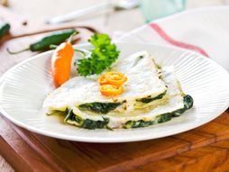 Spinach and cheese Quesadilla, spanać