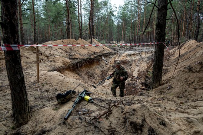 Izium Izjum masovna grobnica Ukrajina