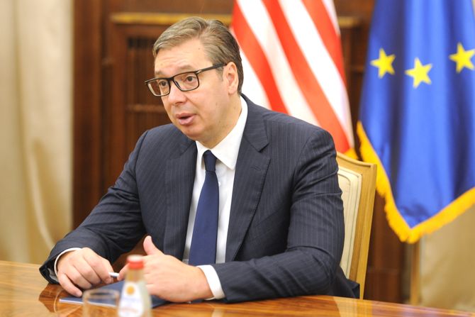 Aleksandar Vucic i Kristofer Hil