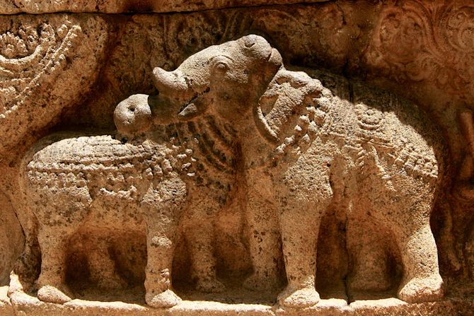 Darasuram Airavateswara Temple sculpture optička iluzija