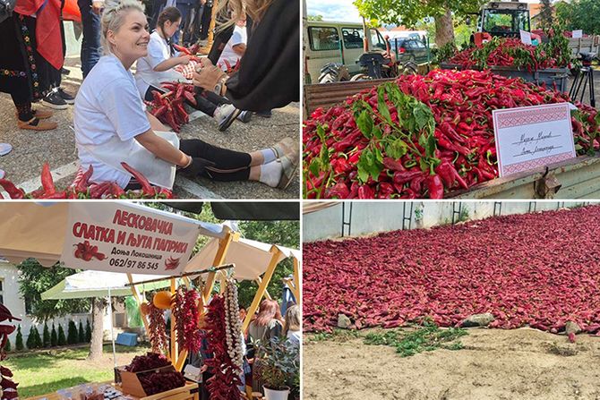 Donja Lakošnica paprika nizanje Kozji rog fičer