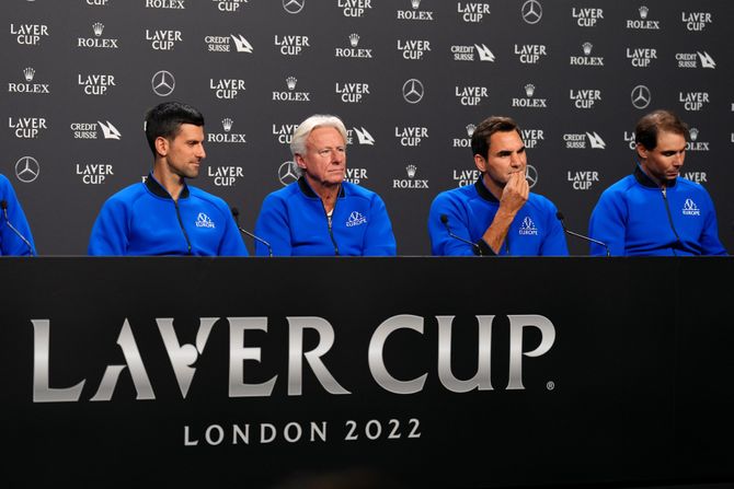 Novak Đoković, Rodžer Federer, Rafael Nadal, Bjorn Borg