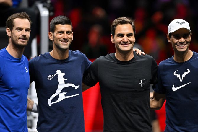 Rodžer Federer, Novak Đoković, Rafael Nadal, Endi Mari, velika četvorka