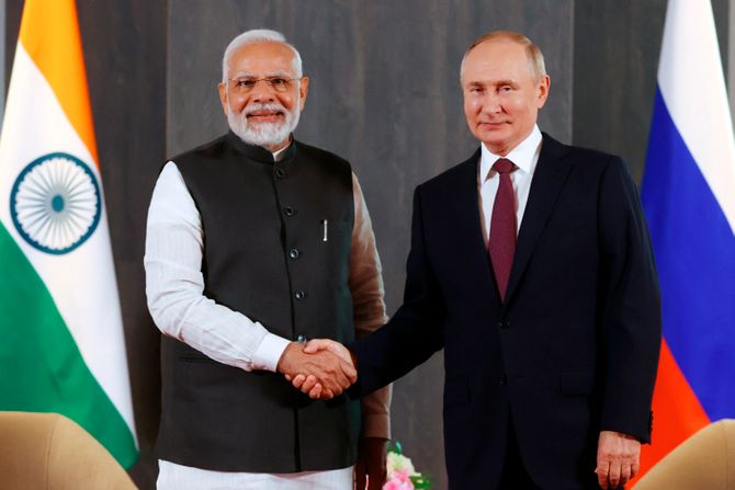 Narendra Modi Vladimir Putin