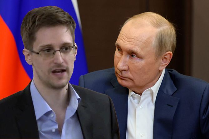 Edvard Snouden i Vladimir Putin Edvard Snouden i Vladimir Putin