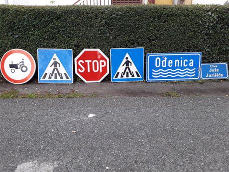 Hrvatska Virovitica krađa saobraćaj znakovi