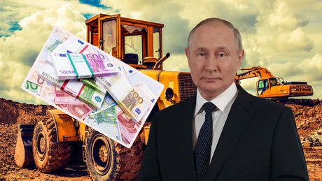 Gradilište bager Vladimir Putin evri