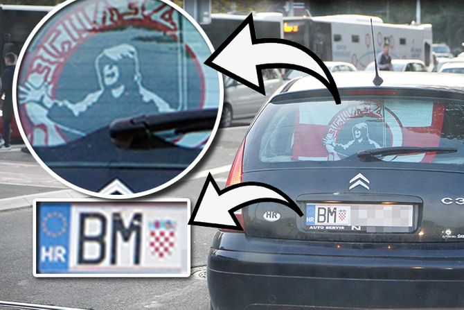 Delije Crvena zvezda automobil hrvatska registracija