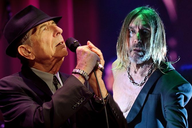 Leonard Koen Leonard Cohen i  Igi Pop Iggy Pop