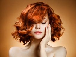 frizura, kosa, lokne, crvenokosa