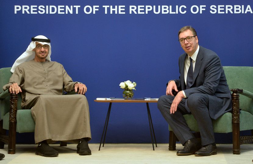 UAE's Bin Zayed visits Serbia, meets with Vucic "Our friendship is