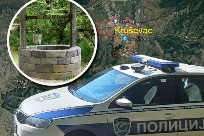 Kruševac, bunar, policija