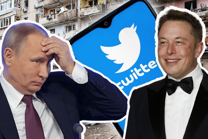Rusija Ukrajina rat Vladimir Putin Elon Mask Tviter Rusija Ukrajina rat Vladimir Putin Elon Mask Tviter