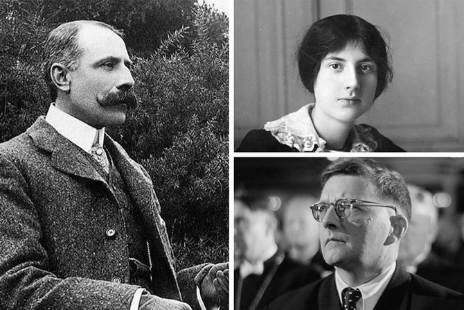 Edward Edvard Elgar, Lili Boulanger, Dmitrij Šostakovič