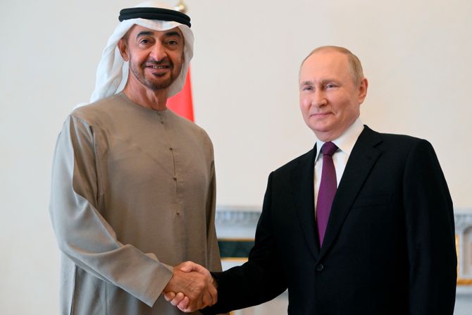 šeik Mohamed bin Zajed al Nahjan Vladimir Putin