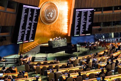 Generalna skupština UN glasanje