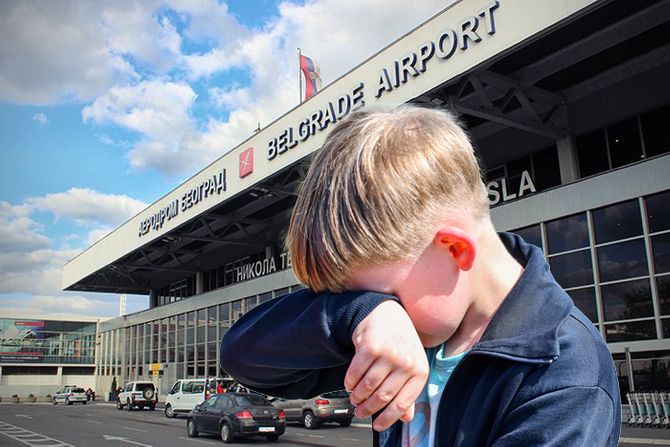 Aerodrom Nikola Tesla Beograd zgrada dečak