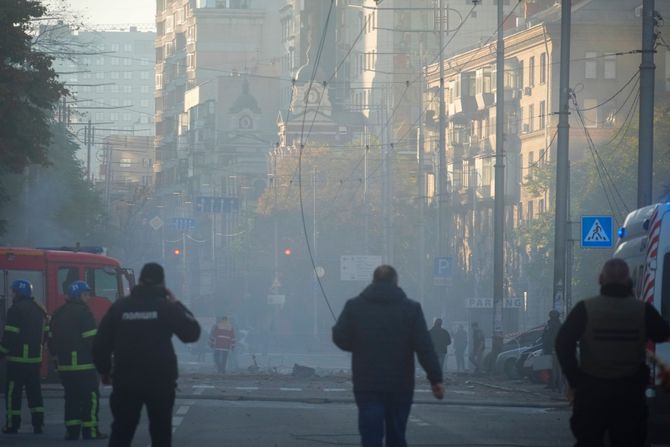 Eksplozije u Kijevu, eksplozija, bombardovanje dronovima