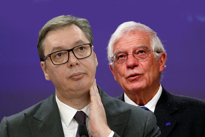 Aleksandar Vučić i Josep Borrell