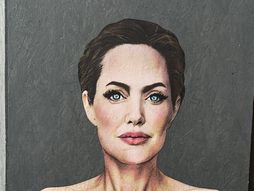 Mural Andđeline Džoli, Milano- Italija, street-art umetnik Aleksandro Palombo