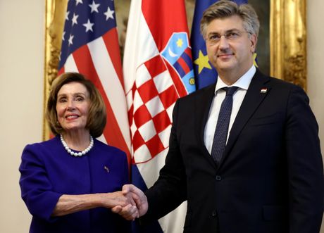 Nensi Pelosi i Andrej Plenković