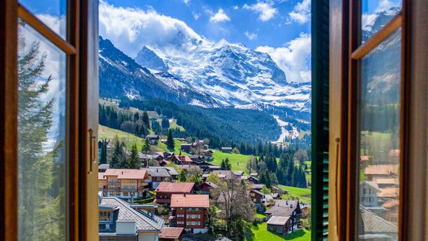 Selo Gimmelwald - Gimelvald, Švajcarska