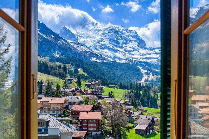 Selo Gimmelwald - Gimelvald, Švajcarska